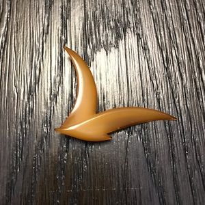 Vintage Lucite Seagull Brooch B + D of Denmark